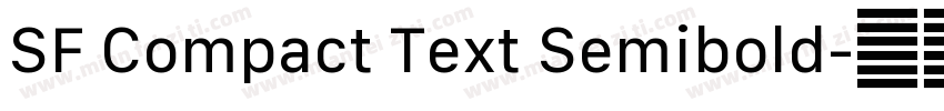 SF Compact Text Semibold字体转换